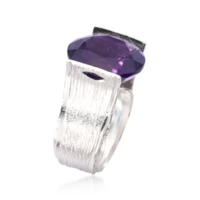 12.50 Carat Amethyst Ring in Sterling Silver &mdash; Alt Image 3
