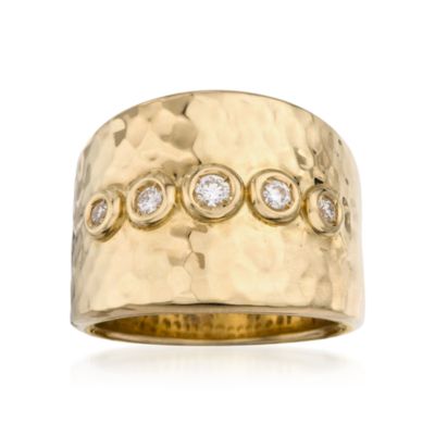 Roberto Coin .23 ct. t.w. Diamond Ring in 18kt Yellow Gold. Size 6.5 &mdash; Alt Image 1