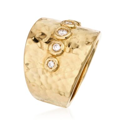 Roberto Coin .23 ct. t.w. Diamond Ring in 18kt Yellow Gold. Size 6.5 &mdash; Alt Image 2