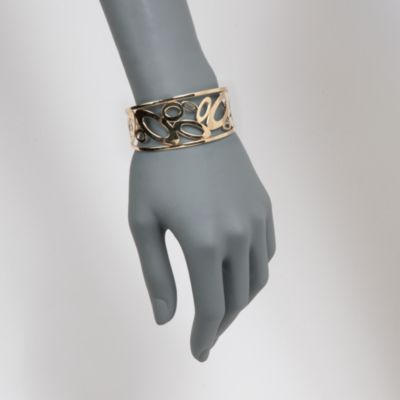 Roberto Coin 18kt Yellow Gold "Chic & Shine" Cuff Bracelet. 7" &mdash; Alt Image 2