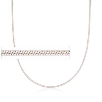 Classic Snake 1.5mm Chain Necklace in Sterling Silver &mdash; Alt Image 1