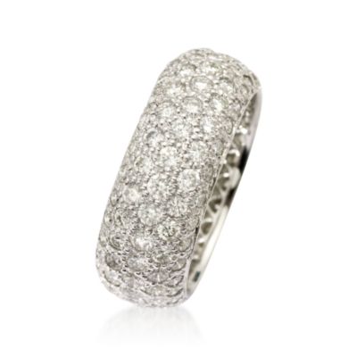 2.85 ct. t.w. Pave Diamond Eternity Band In 14kt White Gold &mdash; Alt Image 2
