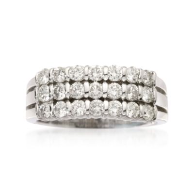1.00 ct. t.w. Diamond Wedding Ring In 14kt White Gold &mdash; Alt Image 1