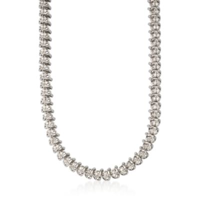 3.00 ct. t.w. Diamond Tennis Necklace In Sterling Silver &mdash; Alt Image 1
