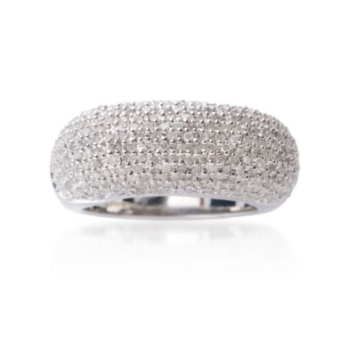 1.00 Carat t.w. Pave Diamond Ring In Sterling Silver. Size 6 &mdash; Alt Image 1