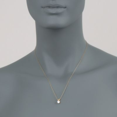 .75 ct. t.w. Diamond Solitaire Necklace in 14kt Yellow Gold. 18" &mdash; Alt Image 2