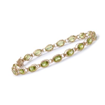 9.65 ct. t.w. Peridot Bracelet in 14kt Yellow Gold. 7" &mdash; Alt Image 1