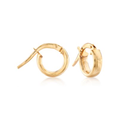 Child's 14kt Yellow Gold Hoop Earrings  &mdash; Alt Image 1