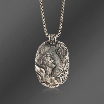 Scott Kay Sterling Silver Crucifix Necklace. 32" &mdash; Alt Image 1