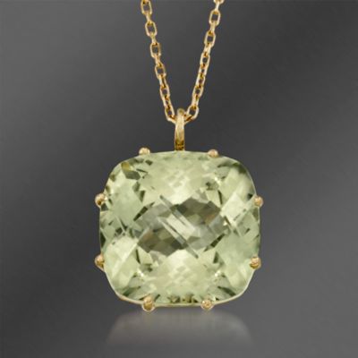 Roberto Coin 3.81 Carat t.w. "Ipanema" Green Amethyst  Necklace in 18kt Yellow Gold. 18" &mdash; Alt Image 1