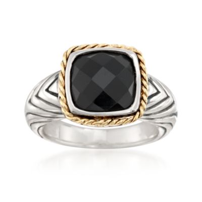 Andrea Candella Black Onyx Ring in Sterling Silver. Size 7 &mdash; Alt Image 1