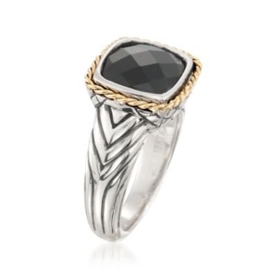 Andrea Candella Black Onyx Ring in Sterling Silver. Size 7 &mdash; Alt Image 2