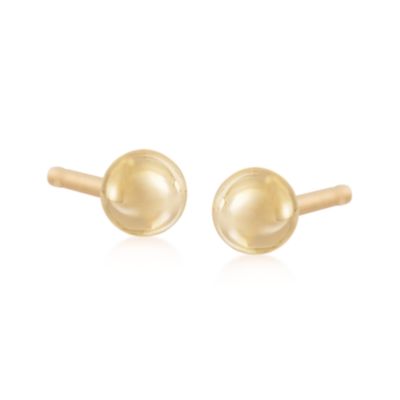 Child's 14kt Yellow Gold Ball Earrings  &mdash; Alt Image 1