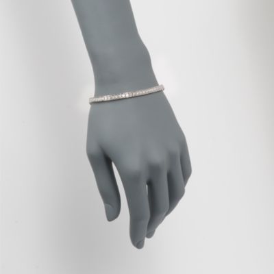 3.00 ct. t.w. Diamond Square-Link Tennis Bracelet in 14kt White Gold &mdash; Alt Image 2