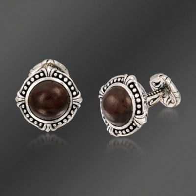 Scott Kay Cherrywood and Sterling Silver Cufflinks &mdash; Alt Image 1