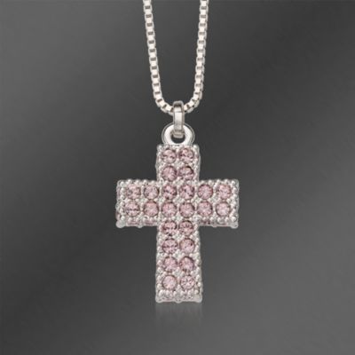 Swarovski Crystal Cross Necklace. 157 &mdash; Alt Image 1