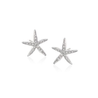 Swarovski Crystal Starfish Earrings  &mdash; Alt Image 1