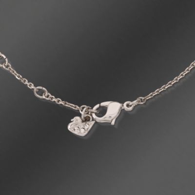 Swarovski Crystal Light Siam Crystal "Ties of Love" Pendant With Chain. 15" &mdash; Alt Image 2