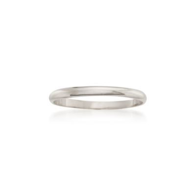 Child's 14kt White Gold Band Ring. Size 1 &mdash; Alt Image 1