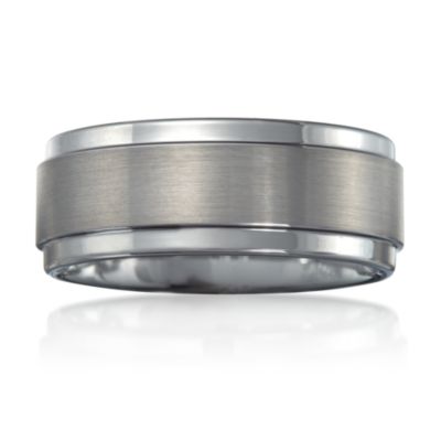 Men's 9mm Tungsten Carbide Wedding Ring &mdash; Alt Image 1