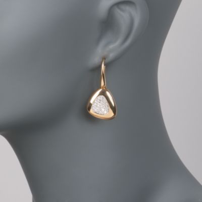 Roberto Coin .95 ct. t.w. "Capri Plus" Diamond Earrings in 18kt Two-Tone Gold.  &mdash; Alt Image 2