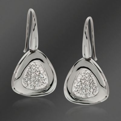 Roberto Coin .70 ct. t.w. "Capri Plus" Diamond Earrings With Rubies In Sterling Silver &mdash; Alt Image 1