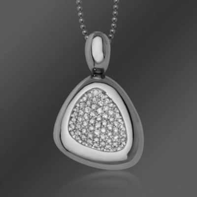 Roberto Coin 1.85 ct. t.w. "Capri" Diamond Pendant Necklace With Ruby In Sterling Silver. 16" &mdash; Alt Image 1