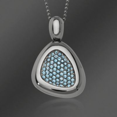 Roberto Coin 1.40 ct. t.w. "Capri Plus" Blue Topaz Necklace With Ruby In Sterling Silver    . 16" &mdash; Alt Image 1