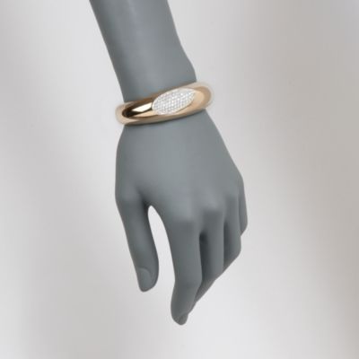 Roberto Coin 2.40 ct. t.w. "Capri Plus" Diamond Bangle Bracelet in 18kt Yellow Gold. 7" &mdash; Alt Image 2
