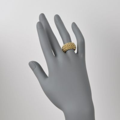 Italian 14kt Yellow Gold Mesh Ring &mdash; Alt Image 2