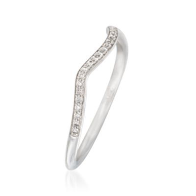 Simon G. Diamond Accent Wedding Ring in 18kt White Gold &mdash; Alt Image 2