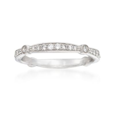 Simon G. .33 ct. t.w. Diamond Wedding Ring in 18kt White Gold &mdash; Alt Image 1