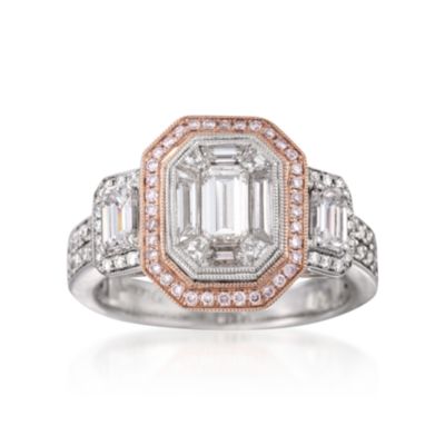 Simon G. 1.90 ct. t.w. Diamond Ring in 18kt Two-Tone Gold &mdash; Alt Image 1