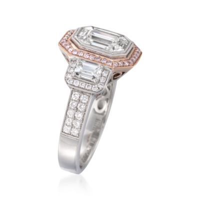 Simon G. 1.90 ct. t.w. Diamond Ring in 18kt Two-Tone Gold &mdash; Alt Image 2