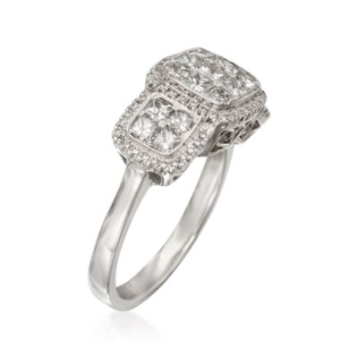 Simon G. 1.36 ct. t.w. Diamond Ring in 18kt White Gold &mdash; Alt Image 3