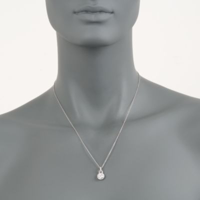 Simon G. .54 ct. t.w. Diamond Pendant Necklace in 18kt White Gold. 18" &mdash; Alt Image 2