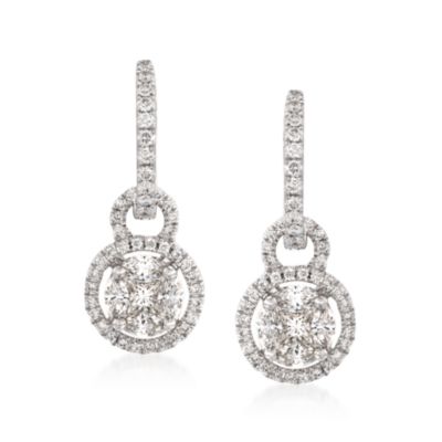 Simon G. 1.21 ct. t.w. Diamond Earrings in 18kt White Gold &mdash; Alt Image 1