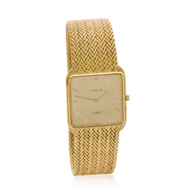 C. 1980. Vintage Corum Men's Watch In 18kt Yellow Gold. 8" &mdash; Alt Image 1