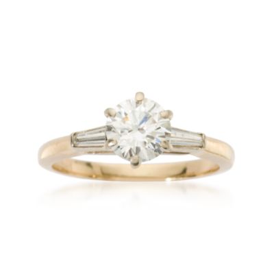 C. 1980 Vintage 1.00 ct. t.w. Diamond Engagement Ring in 14kt Yellow Gold. Size 6 &mdash; Alt Image 1