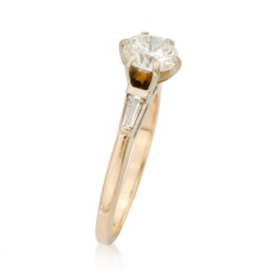 C. 1980 Vintage 1.00 ct. t.w. Diamond Engagement Ring in 14kt Yellow Gold. Size 6 &mdash; Alt Image 2