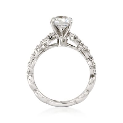 Gabriel Designs .50 ct. t.w. Diamond Engagement Ring Setting in 14kt White Gold &mdash; Alt Image 4