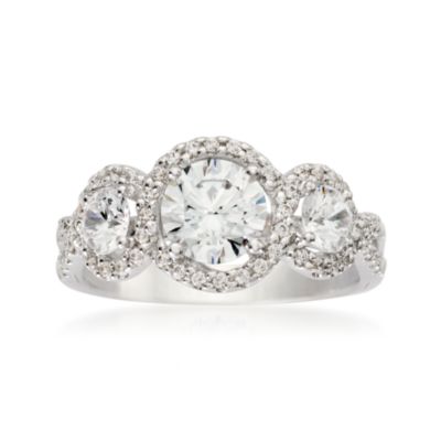 Gabriel Designs .80 ct. t.w. Diamond Engagement Ring Setting in 14kt White Gold &mdash; Alt Image 1