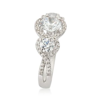 Gabriel Designs .80 ct. t.w. Diamond Engagement Ring Setting in 14kt White Gold &mdash; Alt Image 3