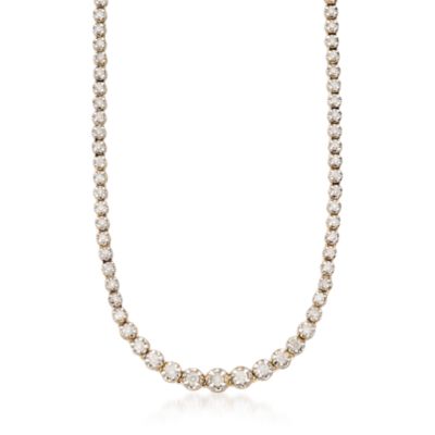 3.65 ct. t.w. Graduated Diamond Tennis Necklace in 14kt Yellow Gold &mdash; Alt Image 1