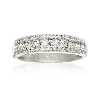 Gabriel Designs .55 ct. t.w. Diamond Wedding Ring in 14kt White Gold &mdash; Alt Image 1