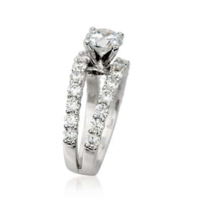 Gabriel Designs 1.65 ct. t.w. Diamond Engagement Ring Setting in 14kt White Gold &mdash; Alt Image 3