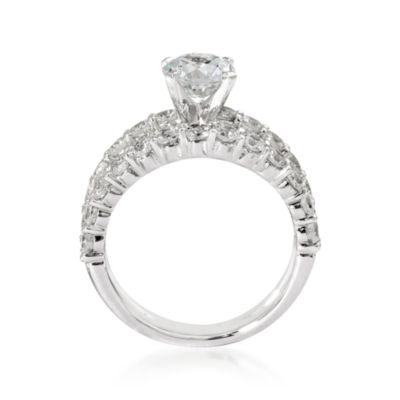Gabriel Designs 1.65 ct. t.w. Diamond Engagement Ring Setting in 14kt White Gold &mdash; Alt Image 4