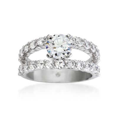 Gabriel Designs 1.65 ct. t.w. Diamond Engagement Ring Setting in Platinum &mdash; Alt Image 1