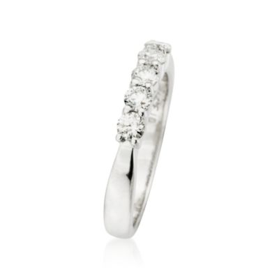 .50 ct. t.w. 5-Stone Diamond Wedding Ring in 14kt White Gold &mdash; Alt Image 2