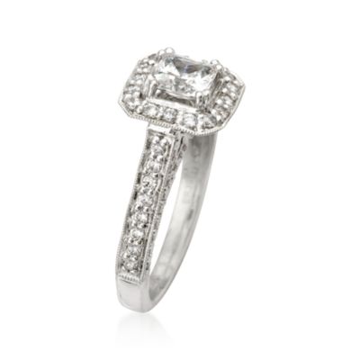 Gabriel Designs .80 ct. t.w. Diamond Engagement Ring Setting in 14kt White Gold &mdash; Alt Image 3